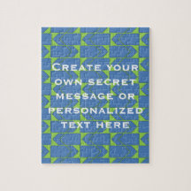 Rompecabezas de encargo del mensaje de la