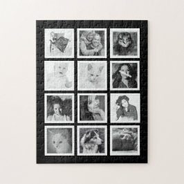 Rompecabezas de encargo grande con 12 de sus fotos