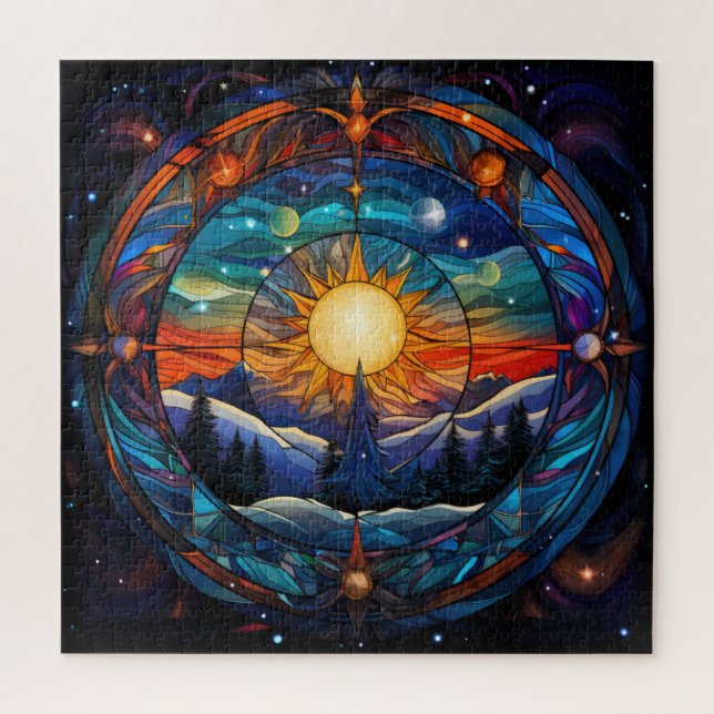 Rompecabezas de escape celeste (Vertical)