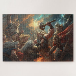 Rompecabezas de escena de batalla de la mitología