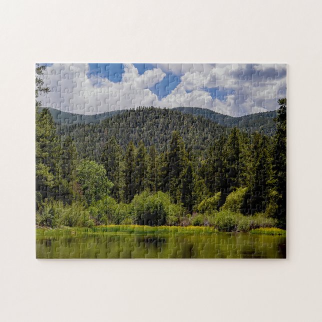 rompecabezas de escena de lago de montaña (Horizontal)
