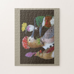 Rompecabezas de escena del fiesta de pájaro