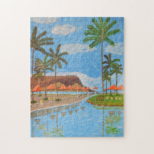Rompecabezas de escena tropical (Vertical)