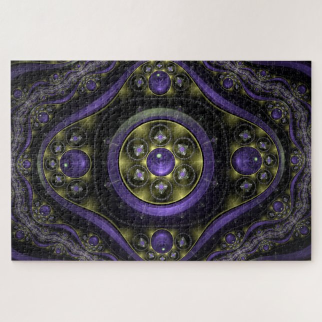 rompecabezas de esferas púrpuras (Horizontal)