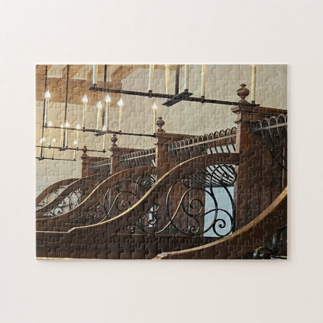 Rompecabezas de establos de caballos de la vieja é (Horizontal)