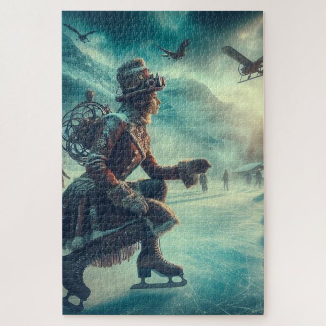 Rompecabezas de Fantasía Invernal Steampunk Victor (Vertical)