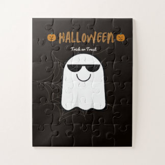 Rompecabezas de fantasma de calabaza de Halloween 