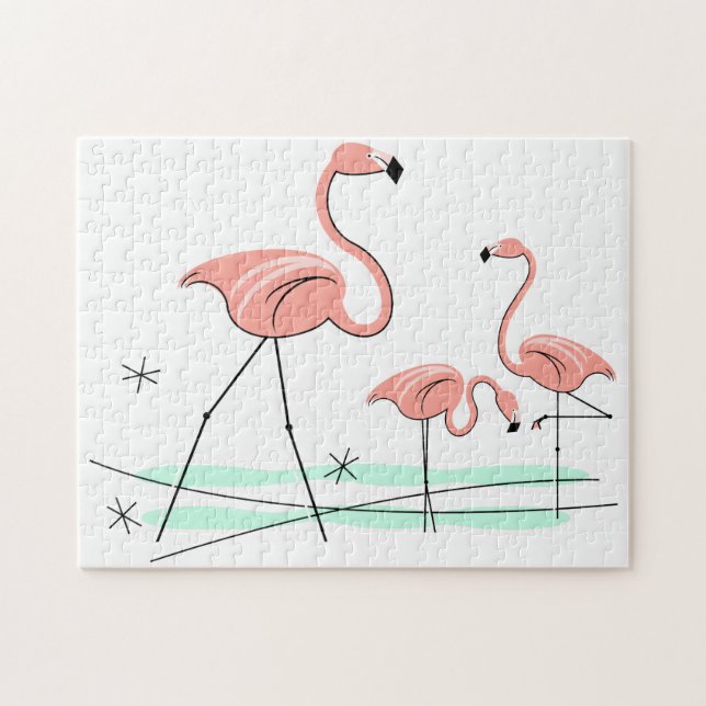 Rompecabezas de Flamingo Ocean Trio 2 (Horizontal)