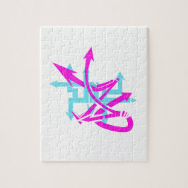 Rompecabezas de flechas abstractas