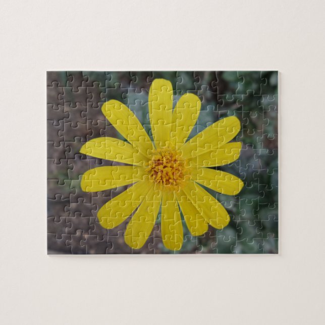 Rompecabezas de Flor Amarilla (Horizontal)