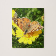 Rompecabezas de flor colorido de mariposa