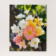 Rompecabezas de flores