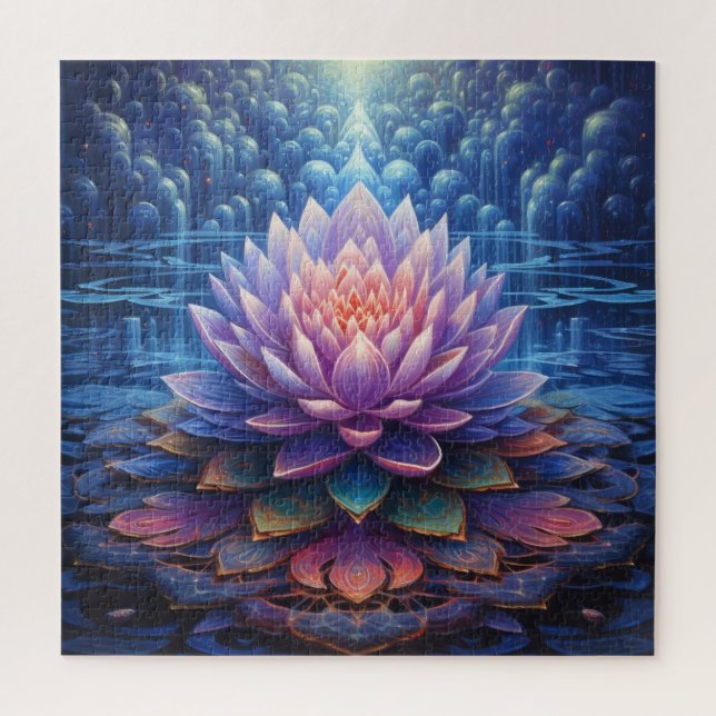 Rompecabezas de flores de Lotus (Vertical)