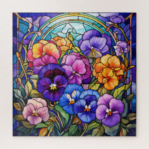 Rompecabezas de flores de pansia