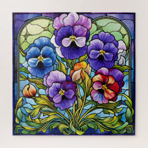 Rompecabezas de flores de pansia