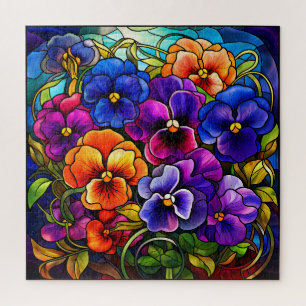 Rompecabezas de flores de pansia