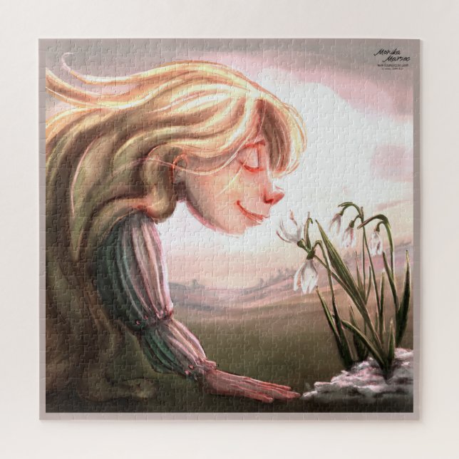 Rompecabezas de flores de primavera (Vertical)