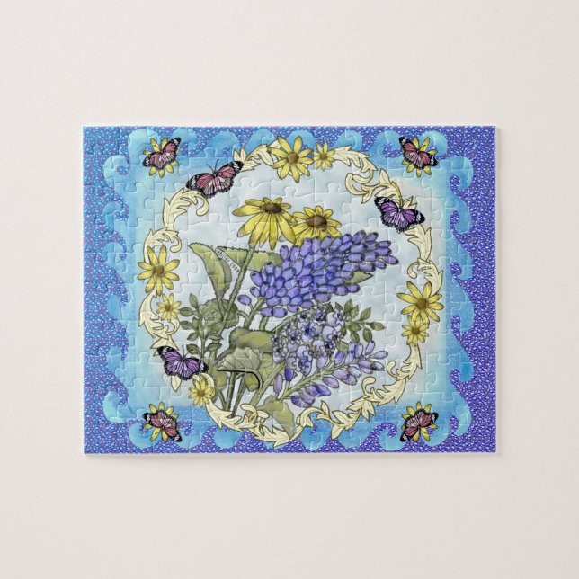 Rompecabezas de flores de primavera (Horizontal)