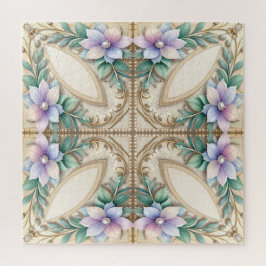 Rompecabezas de flores decorativas