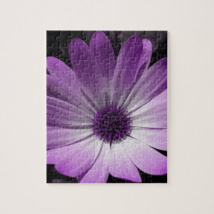 Rompecabezas de flores moradas