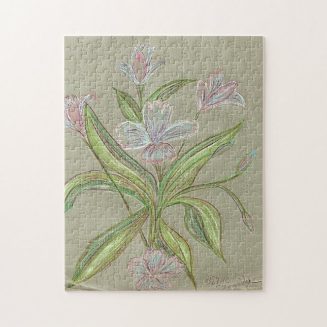 Rompecabezas de flores por Amilia (Vertical)