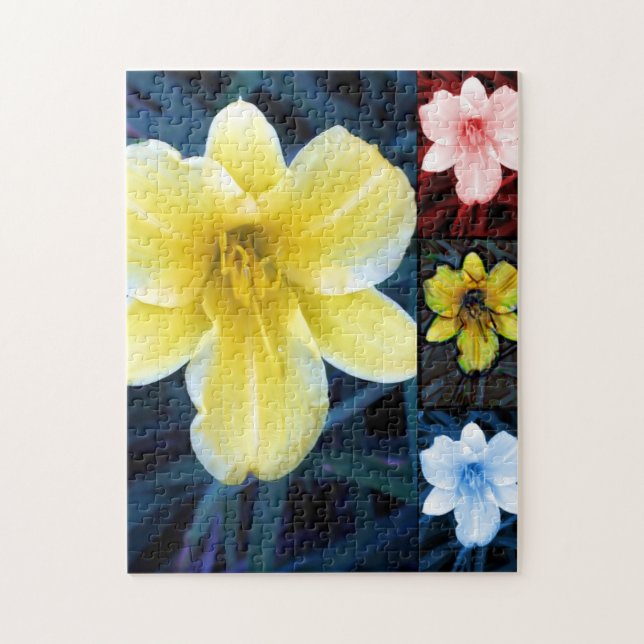 Rompecabezas de flores psicodélicas (Vertical)