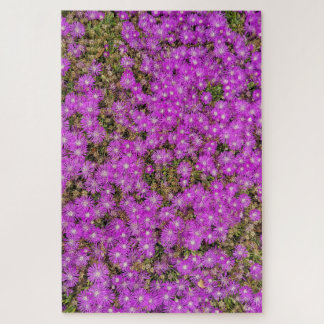 Rompecabezas de flores púrpuras de la planta de hi