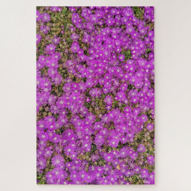 Rompecabezas de flores púrpuras de la planta de hi (Vertical)