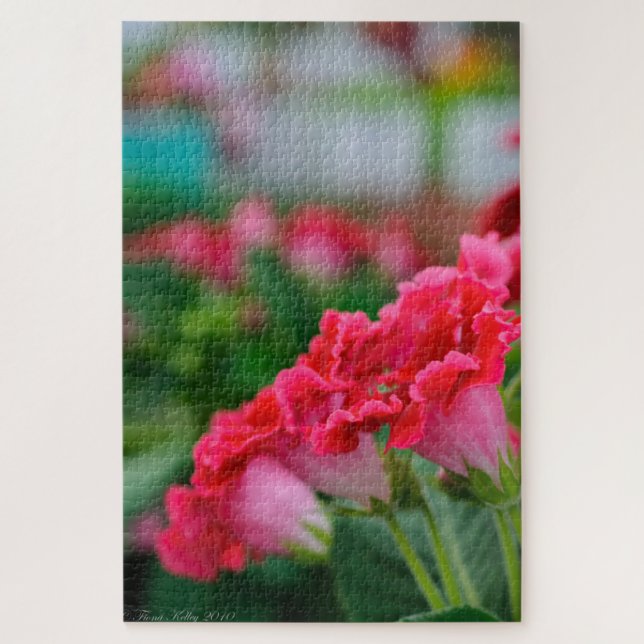 Rompecabezas de Flores Rosadas (Vertical)