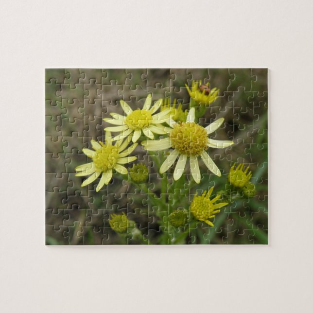 Rompecabezas de flores silvestres de color amarill (Horizontal)