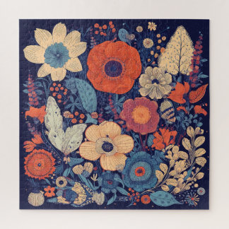 Rompecabezas de flores variadas