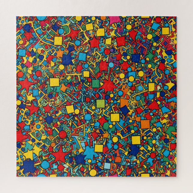 Rompecabezas de formas geométricas (Vertical)