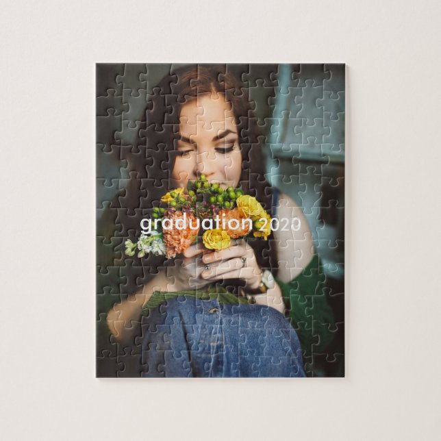 Rompecabezas de foto de graduación | Hace un gran  (Vertical)