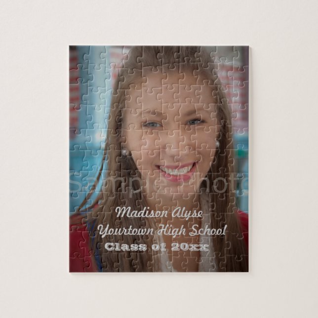 Rompecabezas de foto de graduación personalizado (Vertical)