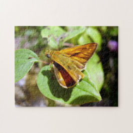 Rompecabezas de foto de mariposa de esquiador pequ