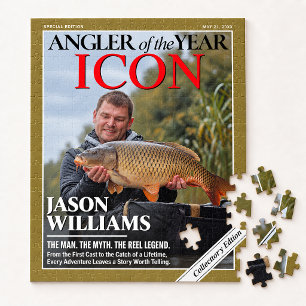 Rompecabezas de foto de pesca personalizada, porta