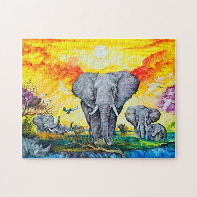 Rompecabezas de fotos con caja de regalo (Horizontal)