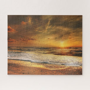 Rompecabezas de fotos de Beach Ocean Sunset