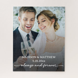 Rompecabezas de fotos de boda personalizada