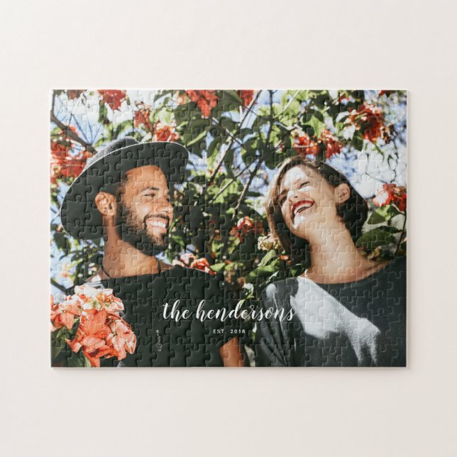 Rompecabezas de fotos de familia personalizado (Horizontal)