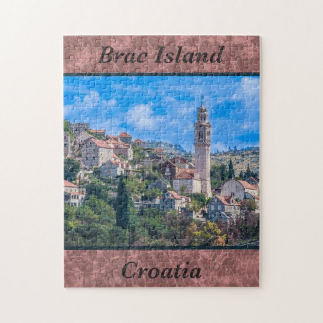 Rompecabezas de fotos de la isla de Brac Croacia (Vertical)