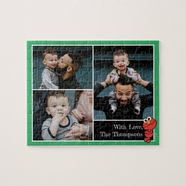 Rompecabezas de fotos de niños de Elmo (Horizontal)