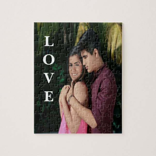 Rompecabezas de fotos de parejas personalizadas (Vertical)