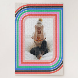 Rompecabezas de fotos de Personalizable de rayas r