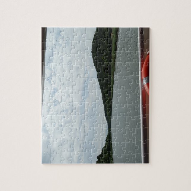 Rompecabezas de fotos del río con Gift Bo (Vertical)