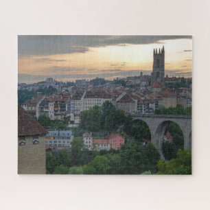 Rompecabezas de Fribourg Sunset Jigsaw