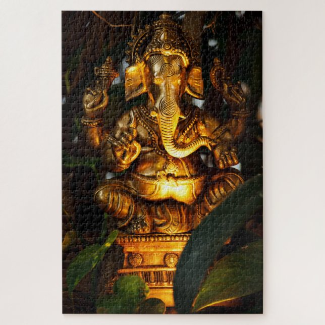 rompecabezas de ganesha dorada (Vertical)