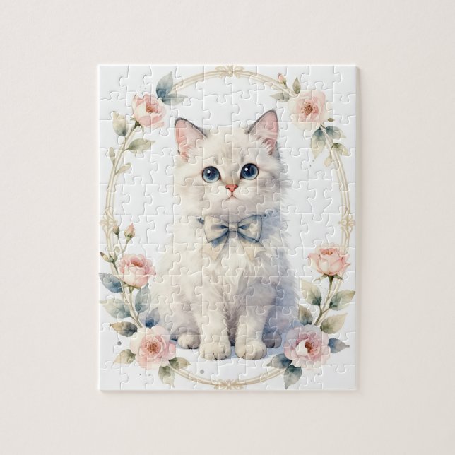 rompecabezas de gatito adorable (Vertical)