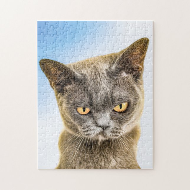 ROMPECABEZAS DE GATITO ADORABLE MALHUMORADO (Vertical)