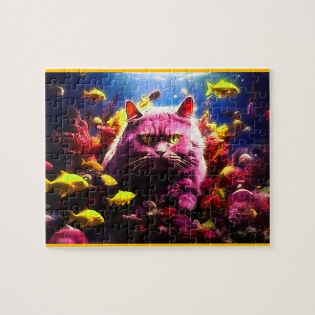 Rompecabezas de Gato Adorable (Horizontal)